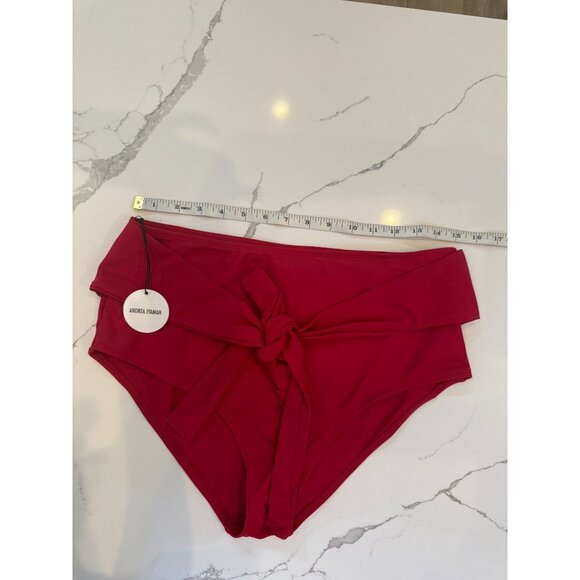 NWT Andrea Iyamah Red Maven Bikini Bottom Waist‎ Tie XXL Swimwear - Picture 2 of 7